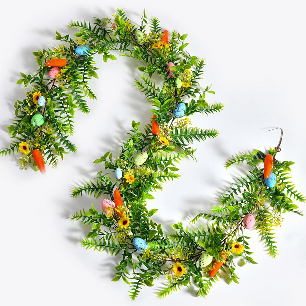 Chmadoxn 78.74" Halloween Thanksgiving Maple Leaf Garland with Mini Pumpkins & Berries, Artificial Fall Leaves Vine for Mantel Staircase Porch, Autumn Harvest Hanging Home Decor