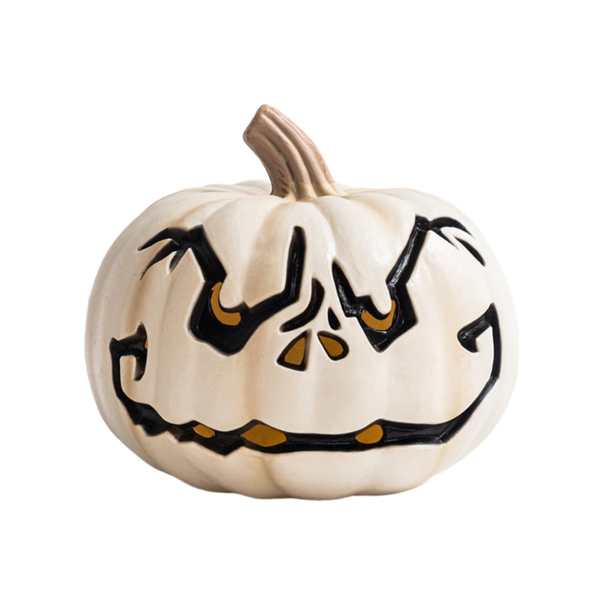 yotijay Halloween Pumpkin Light Indoor Decoration Vivid Details Fine Craftsmanship Resin C