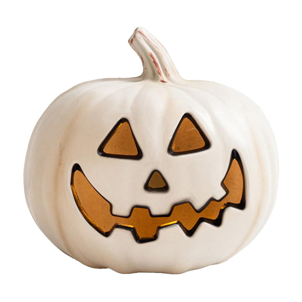 yotijay Halloween Pumpkin Light Indoor Decoration Vivid Details Fine Craftsmanship Resin C