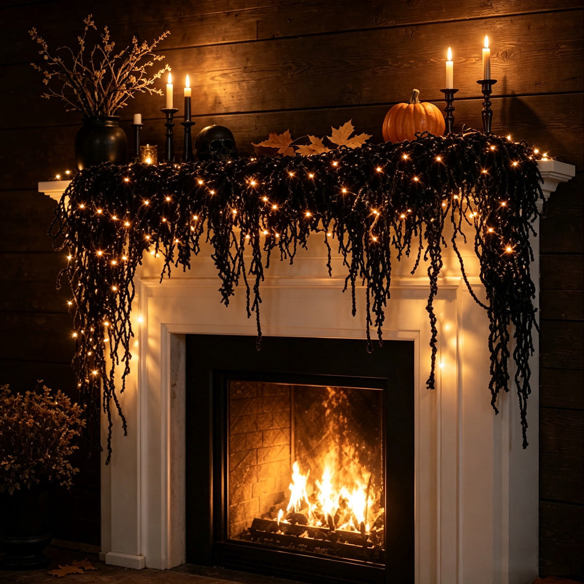 yulier Artificial Garland 70.86 inch Spring Garland with Flowers, Faux Vines Floral Hanging Garland for Holiday Wedding Spring Home Party Window Door Fireplace Table Indoor Outdoor Decor